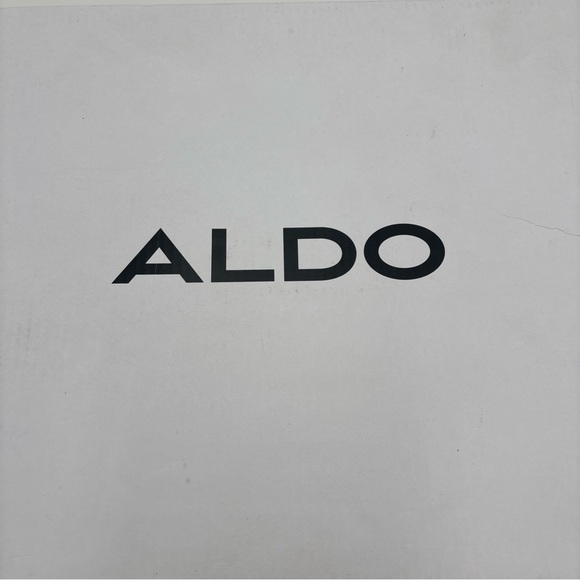 Aldo Tan Ankle Boots with Black Chunky Heel